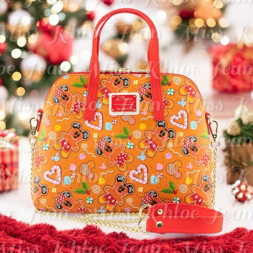 - LOUNGEFLY Disney Gingerbread Crossbody Purse